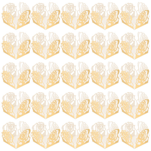 100Pièces Supports En Papier Pour Présentation Chocolatée