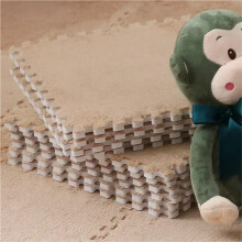 20PCS Plush Puzzle Foam Floor Mat NonSlip Interlocking Tiles Thickened EVA Foam For Bedroom Gold