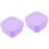 2Pièces Boîte Stockage Silicone Violette Pour Repas 6