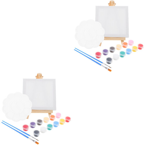 2Ensembles Ensemble Portable Avec Mini Chevalet Support 2