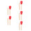 5Ensembles Instruments Percussion Bois Rouge Pour Enfants Et Débutants 8