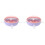 2Pièces Mangeoires PP Rose Pour Petits Animaux 4