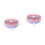 2Pièces Mangeoires PP Rose Pour Petits Animaux 6