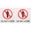 2Pièces Panneaux Rappel Beige Anti-Litrage Décoration Murale 4