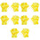 5Paires Natation Silicone Réglables Multicolores Pour 8