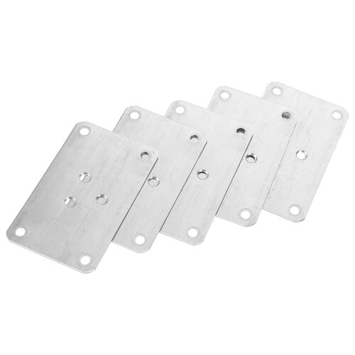 10Pièces Équerres De Pieds De Table Argenté Montage 2