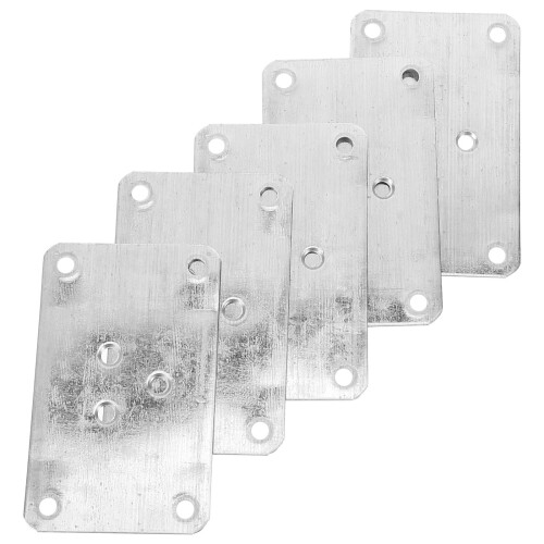 10Pièces Équerres De Pieds De Table Argenté Montage