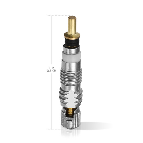 3Pièces Valve Core Argenté Étanche Remplacement 1