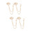 4Pièces Broche Frange Note Musicale Pin Pour Stylé 9