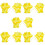 5Paires Natation Silicone Réglables Multicolores Pour 9