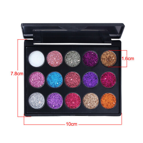 2Pièces Palette 15 Ombres À Paupières Variées