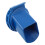2Pcs Blue Grain Container Outlet Plastic Efficient Flow and Easy Clean 3
