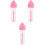 3Pièces Stylets Lentilles Roses Silicone Doux Réutilisables Sécurisés 4