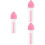 3Pièces Stylets Lentilles Roses Silicone Doux Réutilisables Sécurisés 6