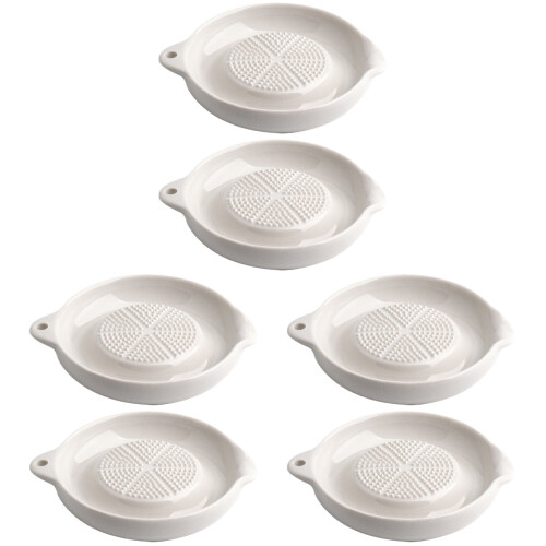 6Pièces Pilons Céramiques Blancs Pour Purée Épices 1