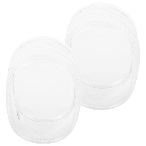 6Pièces Sac Transparent PVC Pour Mini Zippé Et Moderne