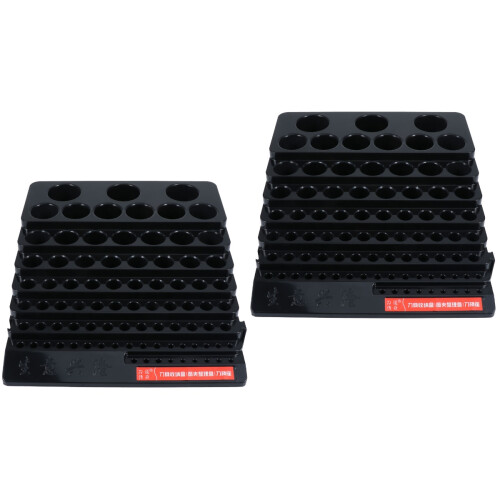 2Pièces De Rangement Cutter Noir, Écologique 2
