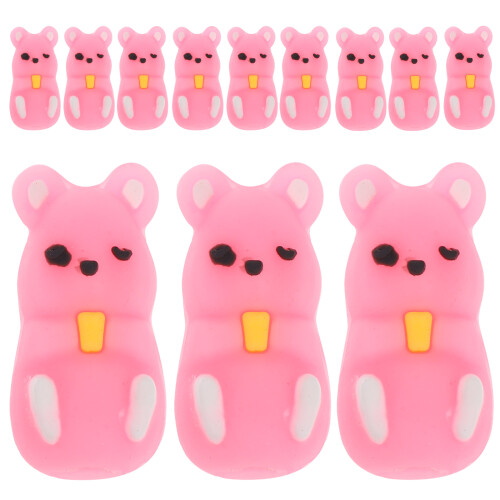 36Pièces Accessoires Crayons Silicone Rose Designs Cartoon Pour