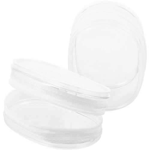 6Pièces Sac Transparent PVC Pour Mini Zippé Et Moderne 1