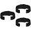 3Pièces Bracelet Requin Acier Noir Stylé 6