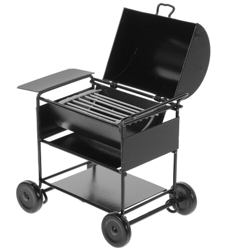 3Pièces Mini Grill En Fer Noir Accessoire Décoratif Pour Maison Mini