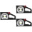 3Pièces Angle Toit Durable Noir Usage Extérieur 7