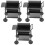3Pièces Mini Grill En Fer Noir Accessoire Décoratif Pour Maison Mini 4