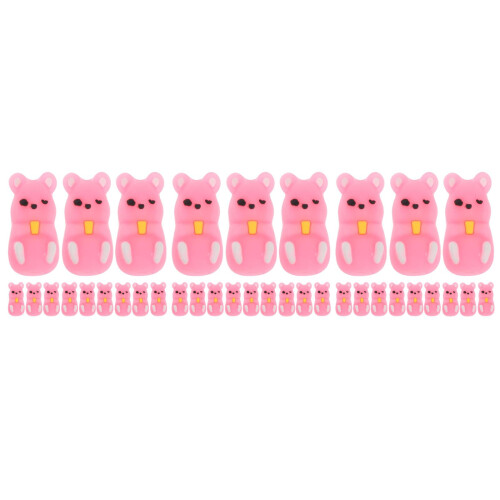 36Pièces Accessoires Crayons Silicone Rose Designs Cartoon Pour 2