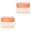 2Pcs Makeup Brush Cleaner Boxes Assorted Colors Compact Storage Holder 5