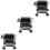 3Pièces Mini Grill En Fer Noir Accessoire Décoratif Pour Maison Mini 5