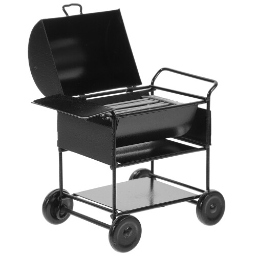 3Pièces Mini Grill En Fer Noir Accessoire Décoratif Pour Maison Mini 1