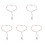 5Pièces Colliers Croix Plastique Colorés Pour Usage 3