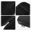 2Pièces Étui Rigide Microphone Eva Noir Pochette De Rangement 5