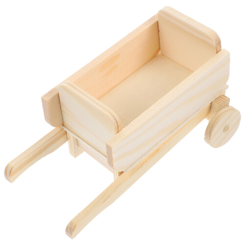 6Pièces Mini Chariot Bois Beige Décor Et Loisirs 2