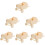 6Pièces Mini Chariot Bois Beige Décor Et Loisirs 9