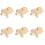 6Pièces Mini Chariot Bois Beige Décor Et Loisirs 4