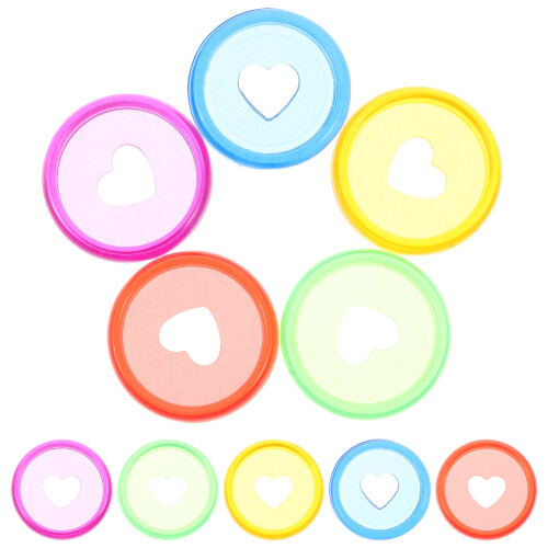 50Pièces Disques De Colorés Pour Planner Avec Matériau ABS 1