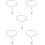 5Pièces Colliers Croix Plastique Colorés Pour Usage 8