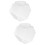 2Pièces Pots À Bonbons Transparente En Design Hexagonal 9