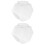 2Pièces Pots À Bonbons Transparente En Design Hexagonal 7