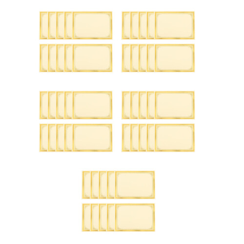 50Pièces Certificat Bordures Décoratives Pour Remise Prix 1