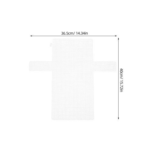 50Pcs Plastic Mesh Canvas Sheets White for DIY Woven Bag Crafting Kit 1