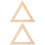 4Pièces Support Triangle Bois Lisse Artisanat Fait Main Khaki 5