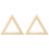 4Pièces Support Triangle Bois Lisse Artisanat Fait Main Khaki 2