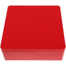 3Pièces Boîte Fer Rouge Multiusage Rangement Bonbons