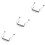 3Pièces -Harmonica Col Réglable 10 Trous Durable En Acier Argenté 6