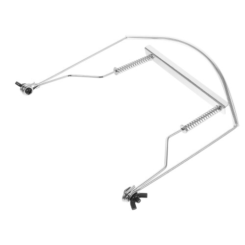 3Pièces -Harmonica Col Réglable 10 Trous Durable En Acier Argenté 1