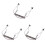 3Pièces -Harmonica Col Réglable 10 Trous Durable En Acier Argenté 3