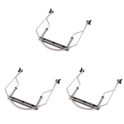 3Pièces -Harmonica Col Réglable 10 Trous Durable En Acier Argenté 2