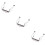 3Pièces -Harmonica Col Réglable 10 Trous Durable En Acier Argenté 9